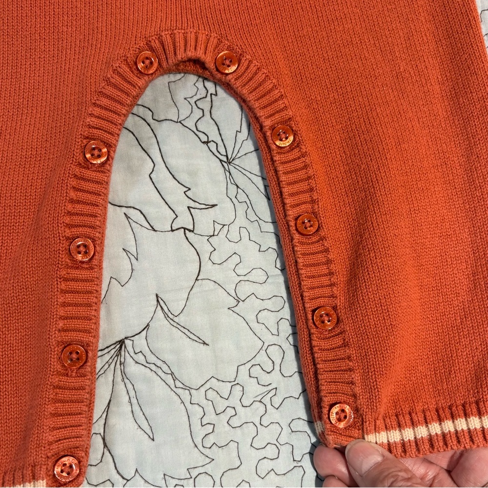 JANIE AND JACK Fall Layette Bear Motif 2-Piece Outfit Set Rust Tan 6–12 Months💛 - Picture 8 of 15